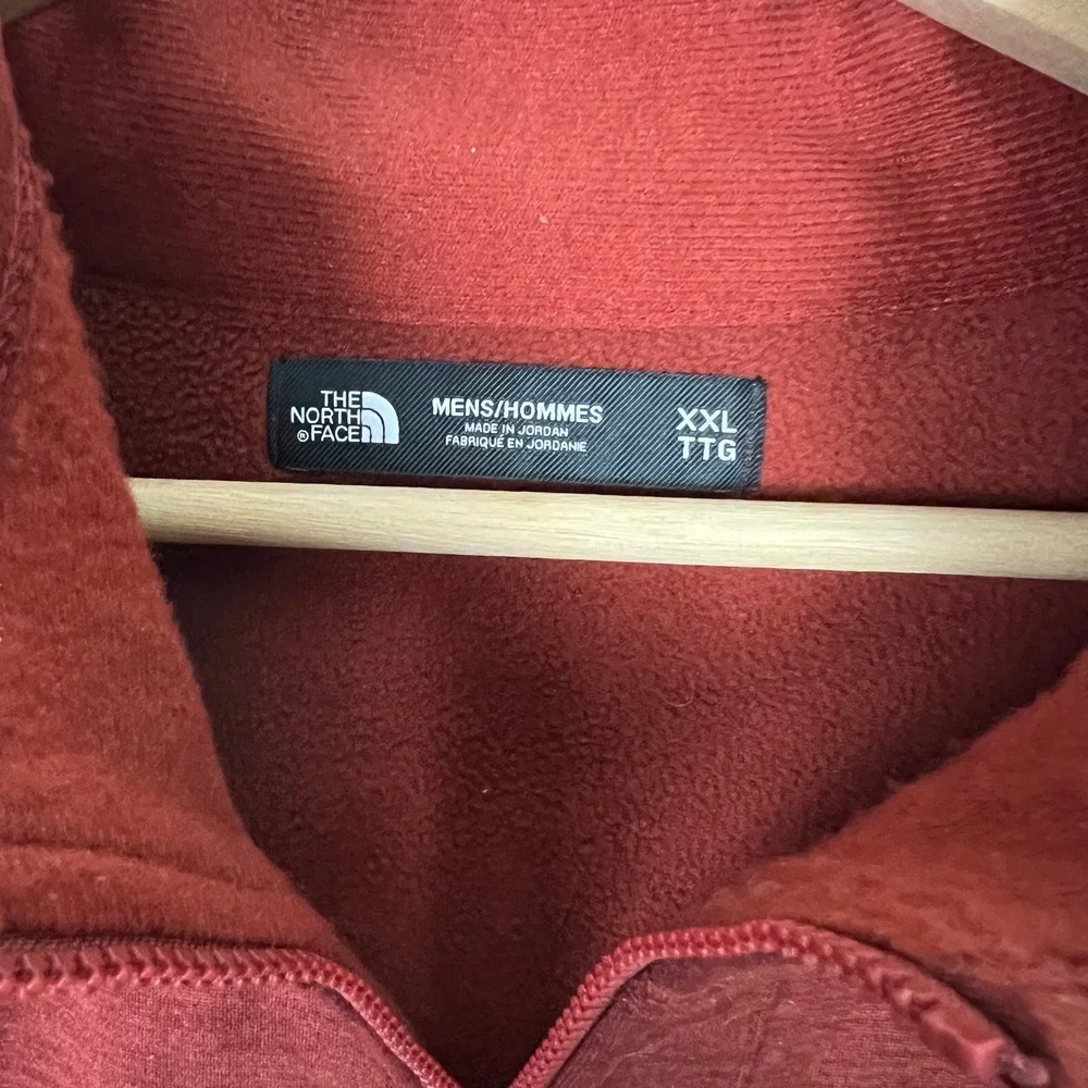 The North Face Canyonlands 1/2 Zip Fleece Top Mens XXL Red Heathered Long Sleeve